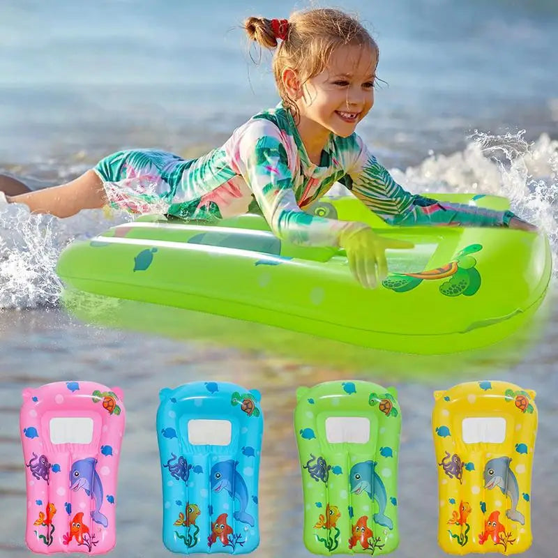 Pool Floats for Kids Inflatable Pool Float Non-Slip Fun Swim Floaty Blow Water Toy for River Lake Backyard Swimming Outdoor Zpaxo