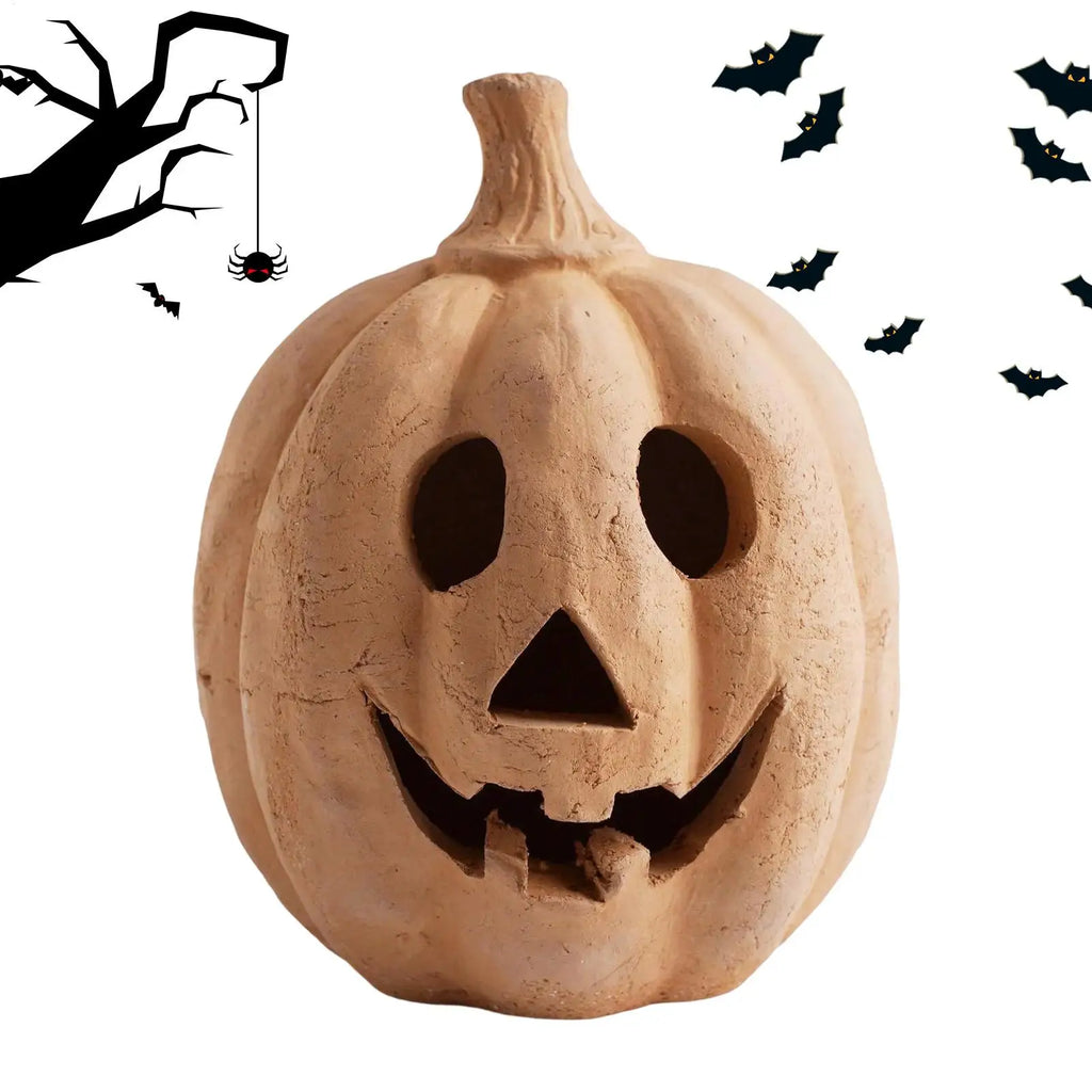 Light Up Pumpkin Lantern Cute Flameless Lamps Outdoor Indoor Bedroom