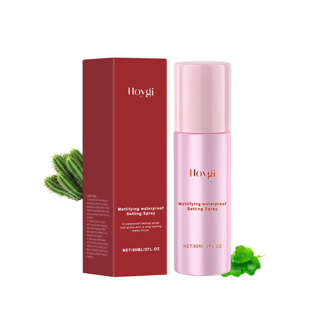 Matte Finish Setting Spray Waterproof Long Lasting Oil Control Pore Tightening Face Mist for All Day Fresh Makeup Hold 60ml Zpaxo 1PC