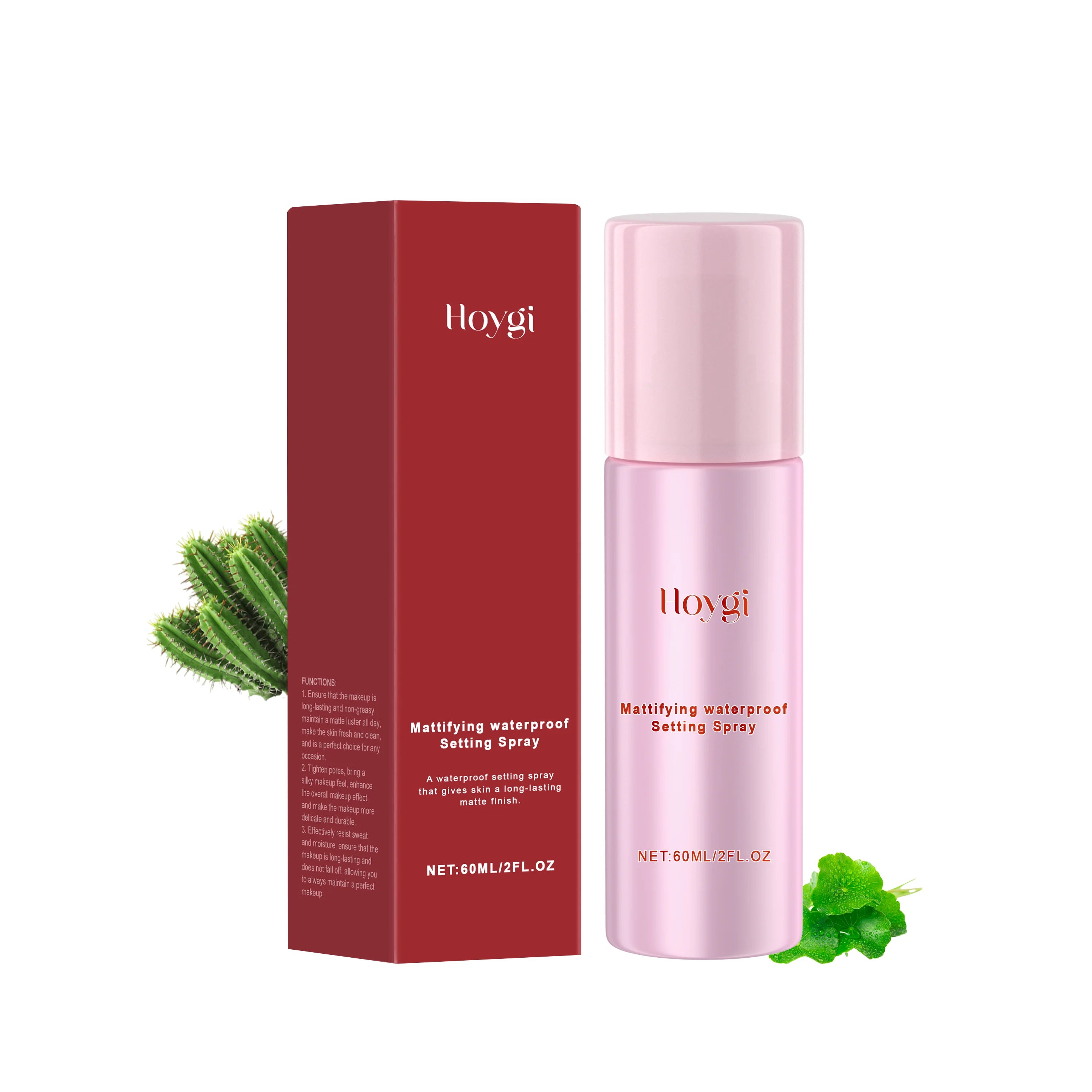 Matte Finish Setting Spray Waterproof Long Lasting Oil Control Pore Tightening Face Mist for All Day Fresh Makeup Hold 60ml Zpaxo 1PC