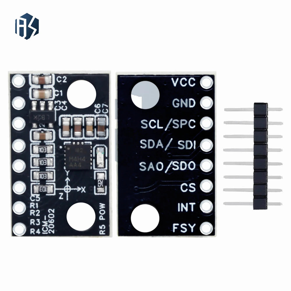 Low-Noise 6-Axis Gyroscope Accelerometer: ICM-20602 3.3-5V High-Precision Module –for Arduino Ready Zpaxo