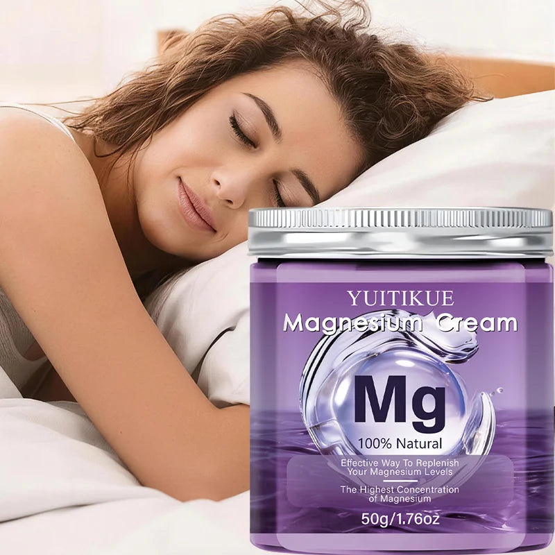 YUITIKUE Natural Magnesium Cream – Moisturizing Body Cream 50g Body Moisturizer Cream Zpaxo