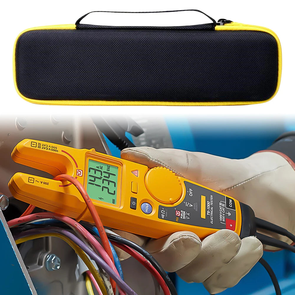 EVA Hard Case with Mesh Pocket Protective Travel Carrying Bag Hard Shell Case for Fluke T5-1000/T5-600/T6-1000/T6-600 Multimeter Zpaxo