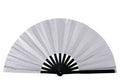 [Large Folding Party Fans]Glittering Hand Fans Large Party Style Folding Fans, Birthday Theme Performance & Festival Ball Gift Zpaxo white Fan