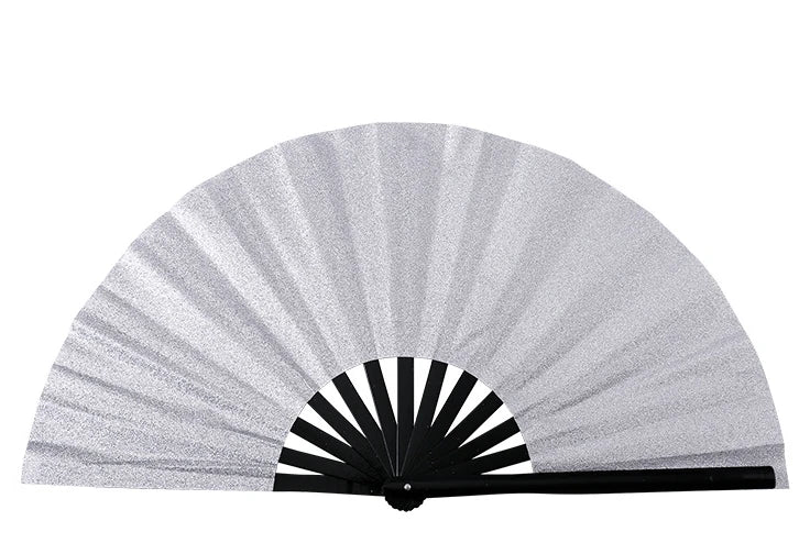 Traditional Portable Folding Fans, Chinese Hand Fans, and Tai Chi Folding Fans Suitable for Martial Arts Training and Dance Zpaxo white Fan
