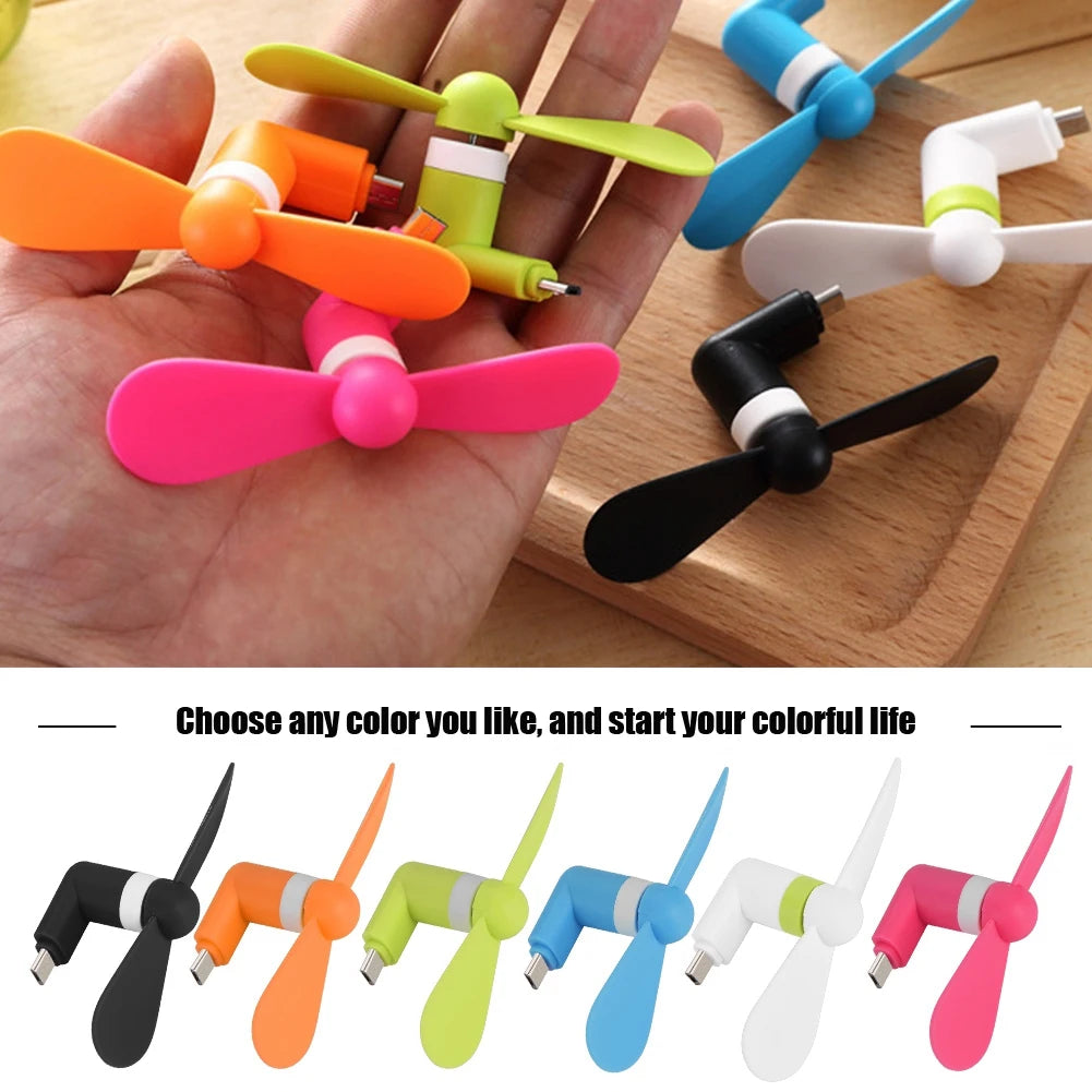 Portable Mini USB Fan Mini Portable Hand USB Small Fan Ultra quiet USB Fan For Android OTG Smartphones Zpaxo