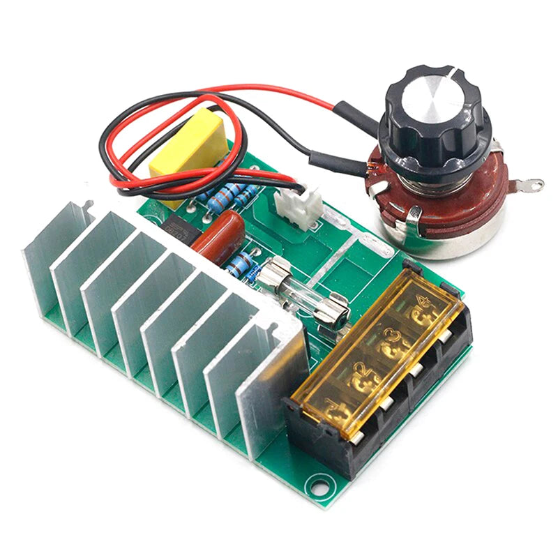 4000W 0-220V AC SCR Electric Voltage Regulator Motor Speed Controller Dimmers Zpaxo