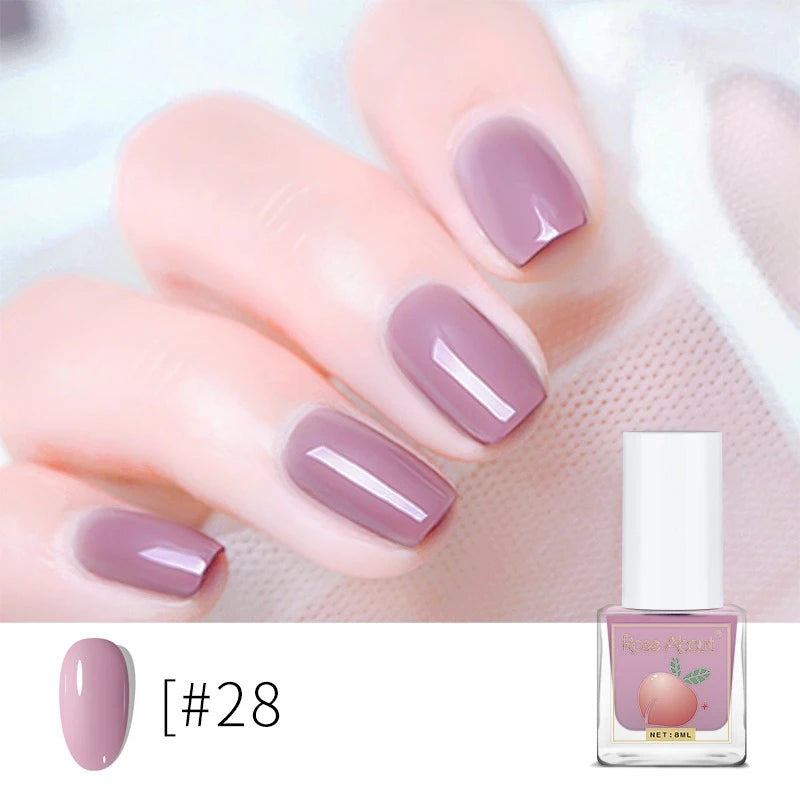 Water-based Peel-off Nail Polish No UV Lamp Needed Long-lasting