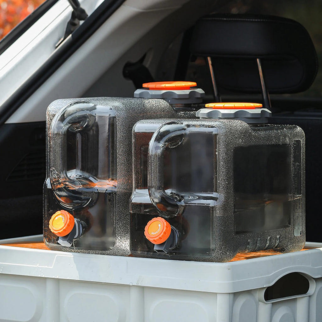 Car Water Buckets Faucet Outdoor Camping Storage Tanks Large Capacity