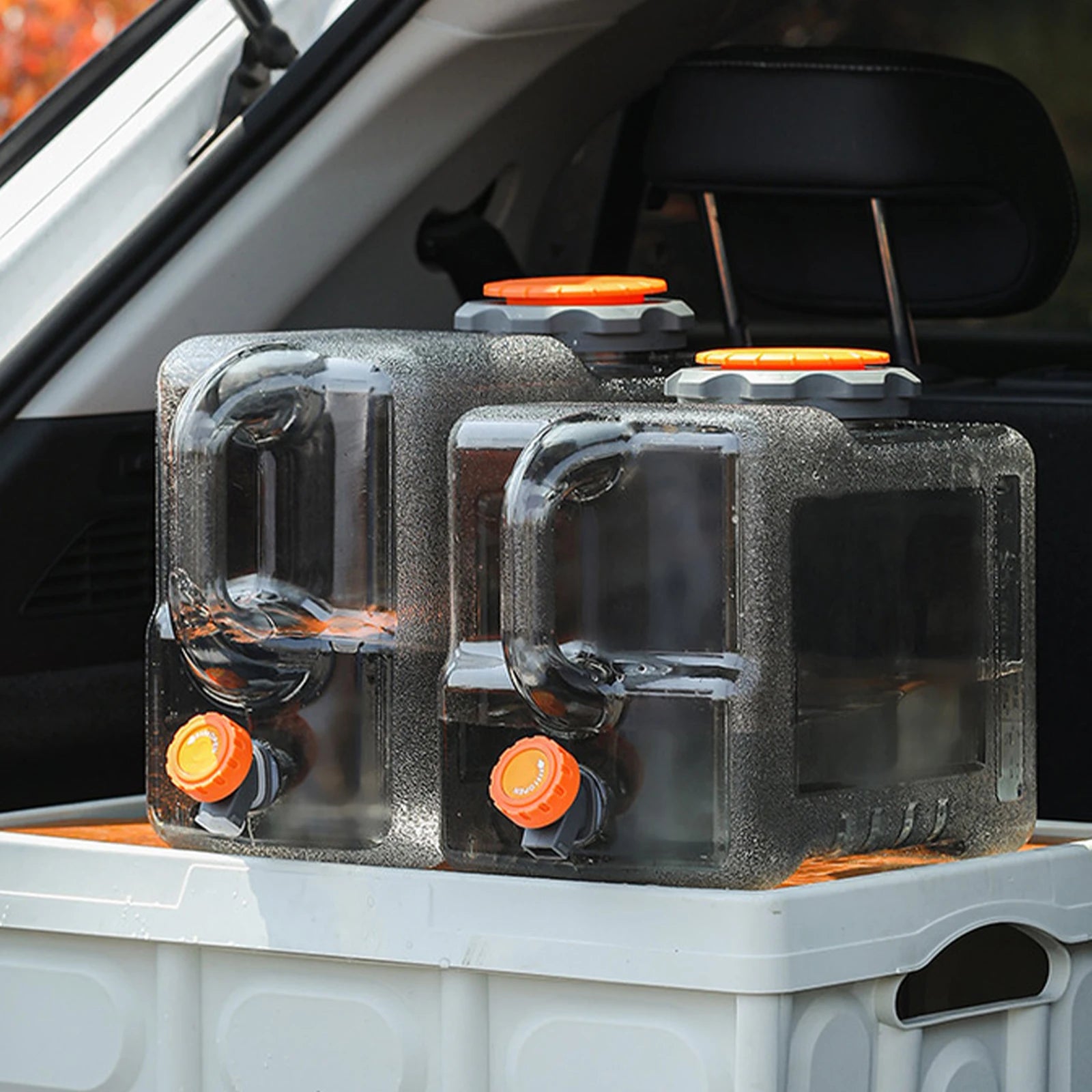Car Water Buckets Faucet Outdoor Camping Storage Tanks Large Capacity