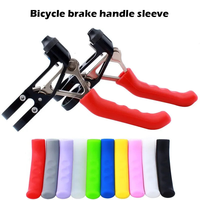 1 Pair Bicycle Brake Handle Protection Cover Mountain Road Bike Brake Lever Protection Anti Slip Gel Sleeve Cycling Accessories Zpaxo
