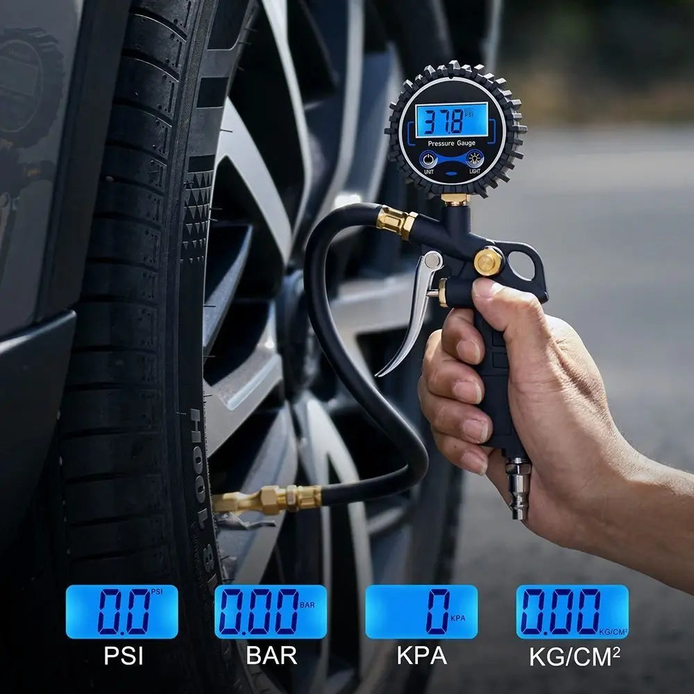 250 PSI Air Chuck Digital Tire Pressure Gauge Compressor Accessories Zpaxo
