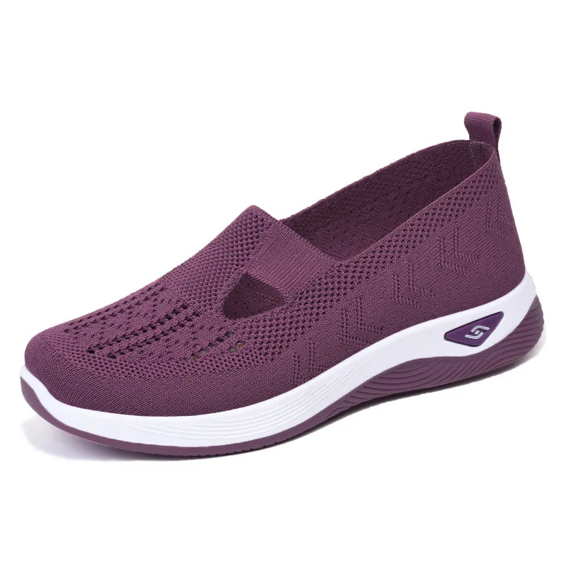 Women's Shoes Spring Middle Aged Elderly Mom Soft Soled Breathable
