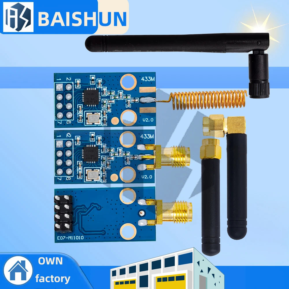 CC1101 Wireless Module With SMA Antenna Wireless Transceiver Module For Arduino 315/433/868/915MHZ Zpaxo