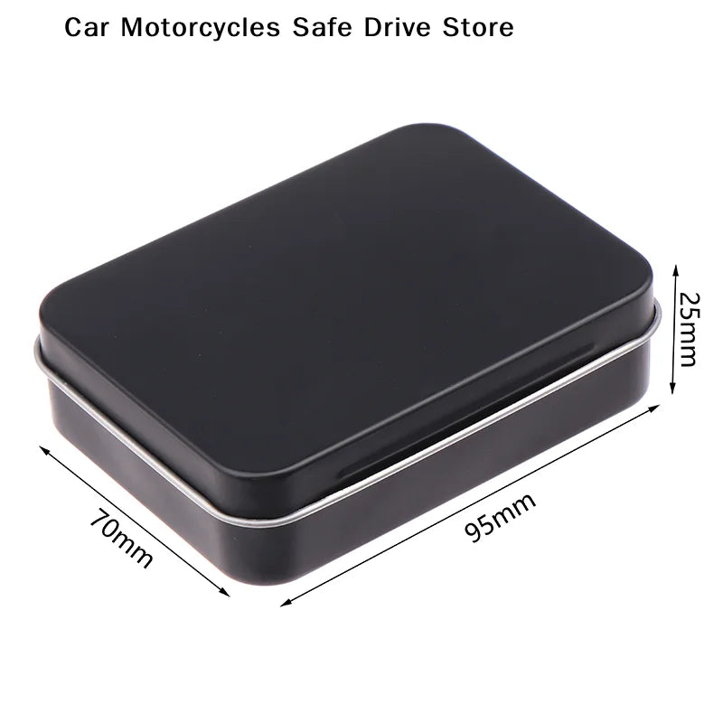 CM1PC Frosted-finish Hinged Metal Storage Box Tin-plated Steel
