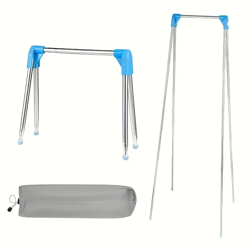 Multi-functional Portable Clothes Hanger Extendable Foldable Metal Zpaxo