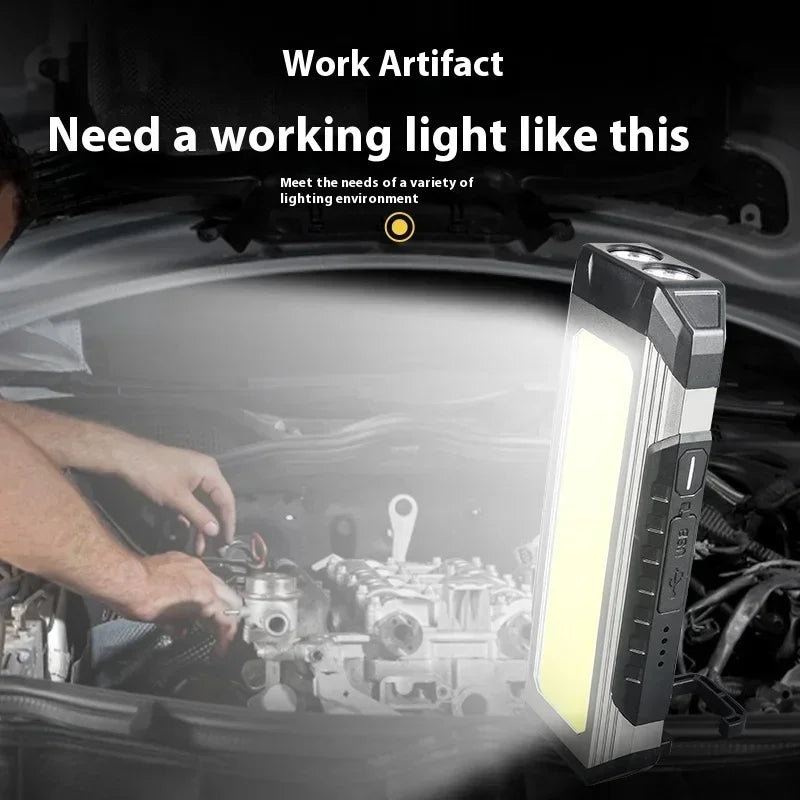 ESMARTER Magnetic COB LED Work Light – 4000mAh Rechargeable Torch Rechargeable Work Light Zpaxo