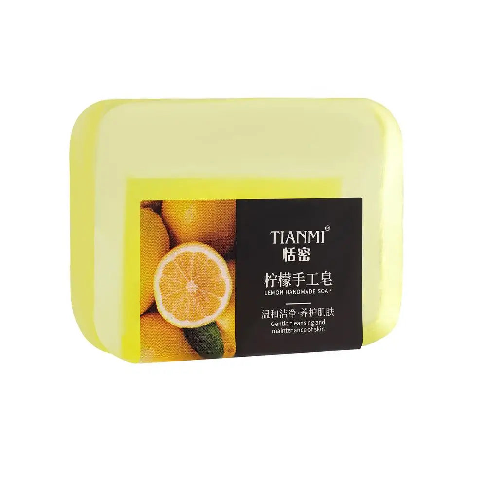Sandalwood Handmade Bar Soap – Moisturizing Body Soap for Men & Women Handmade Bar Soap Zpaxo 1pcs Lemon Soap