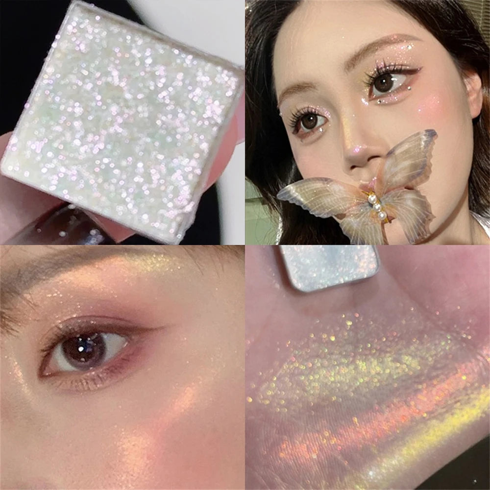 Monochrome Waterproof Discoloration Eyeshadow Palette Highlighter Zpaxo
