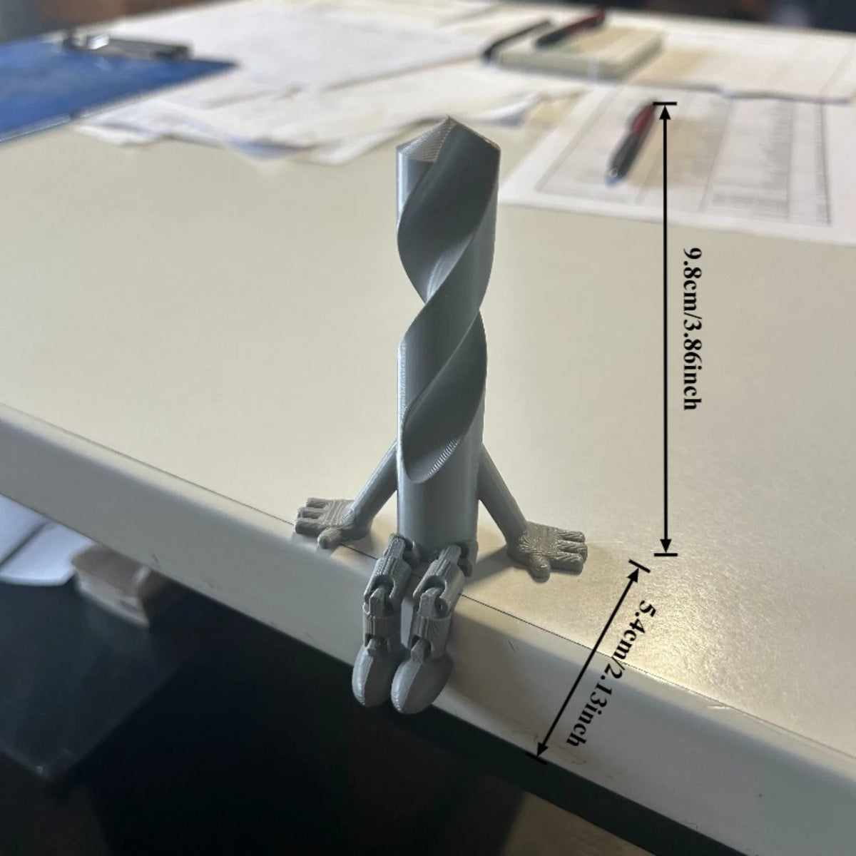 Drill Bit Companion Possessive Leg Sculpture Movable Joints Zpaxo DARK GRAY