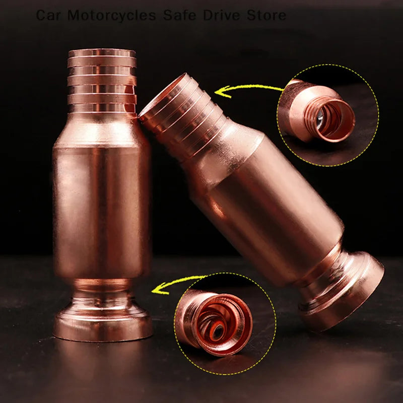 Red Copper Siphon Gas Pump Fuel Water Shaker Oil Transfer Petrol