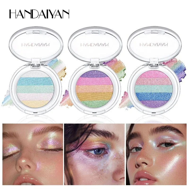 Colorful Chameleon Eyeshadow Palette Multipurpose Pressed Powder Eye