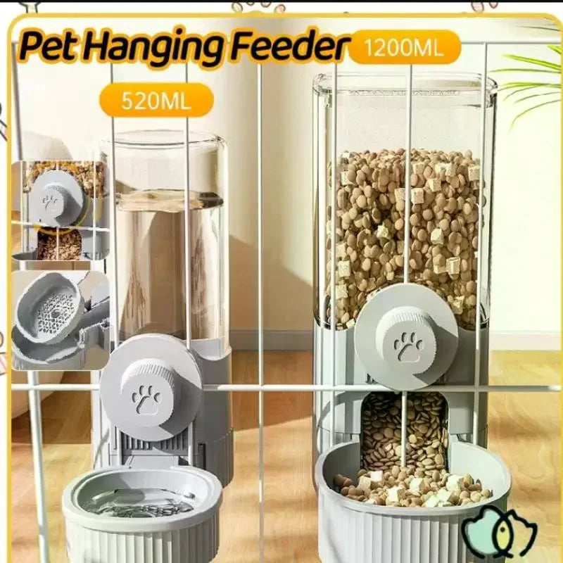 Pet Cage Hanging Water Dispenser Cat Dog Automatic Fountain Feeder Zpaxo