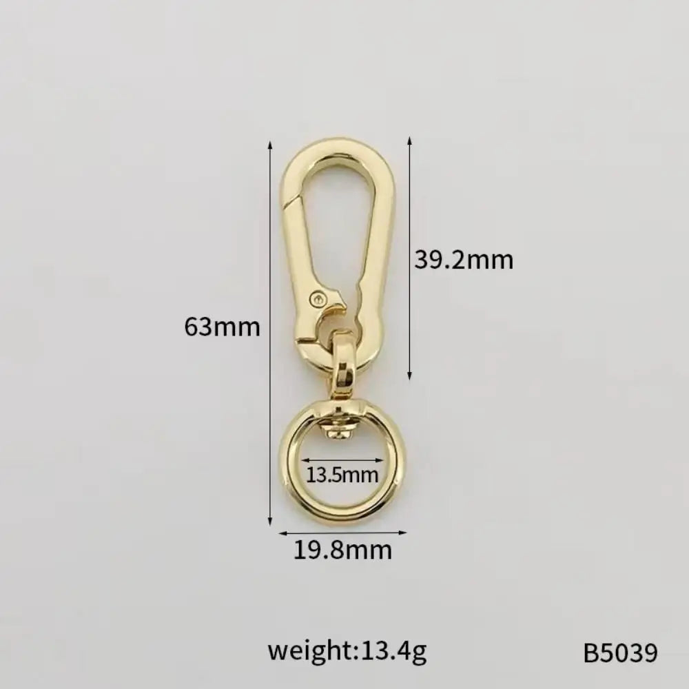 Stainless Steel Gourd Buckle Keychain Anti-Lost Metallochrome Metal Gourd Buckle Keyring Classic Fashion Gourd Buckle Carabiner Zpaxo gold