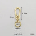 Stainless Steel Gourd Buckle Keychain Anti-Lost Metallochrome Metal Gourd Buckle Keyring Classic Fashion Gourd Buckle Carabiner Zpaxo gold