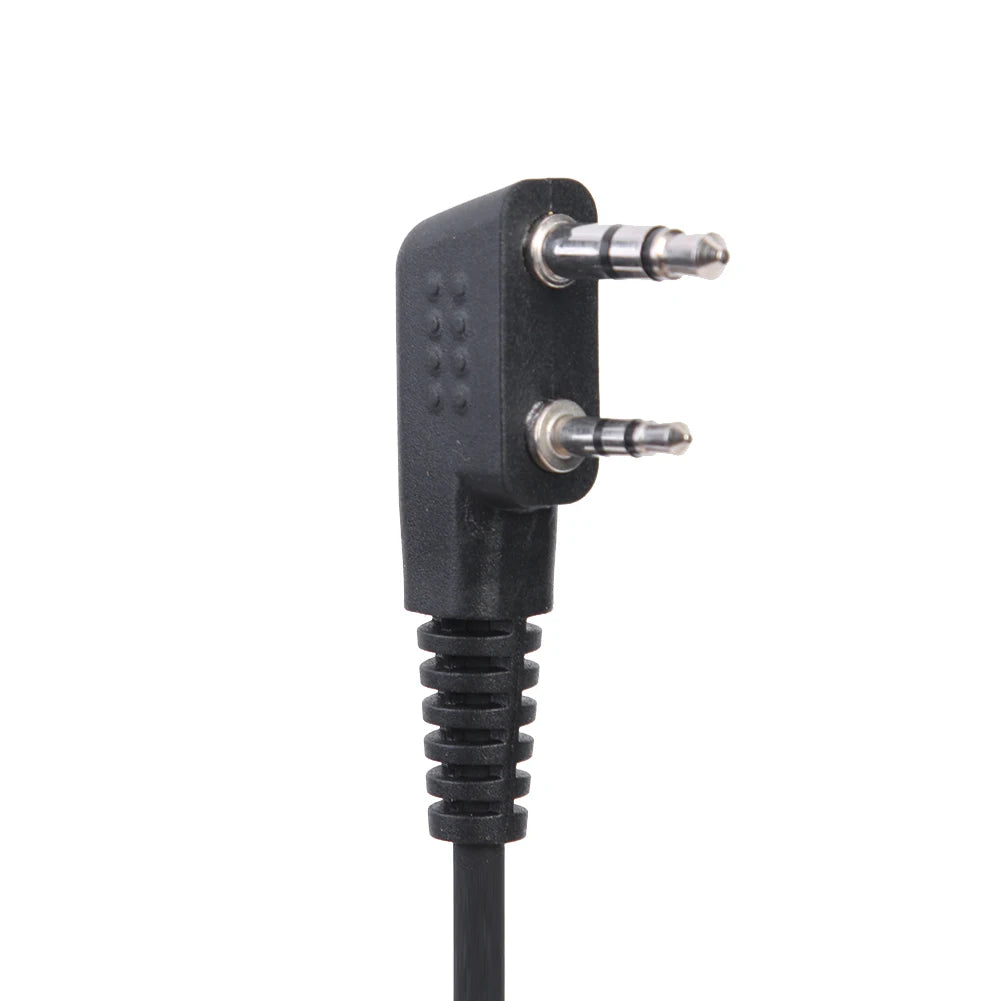 2Pin D-shape Earpiece Headset PTT Mic Earhook Earphone Baofeng Two