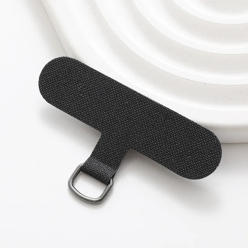 10/5/1Pcs Universal Tpu Mobile Phone Anti-lost Lanyard Card Gasket Nylon Detachable Phone Hanging Cord Strap Patch Tether Pad Zpaxo 1pcs black