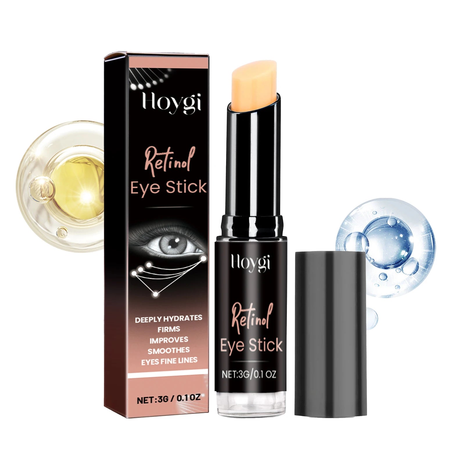 Retinol Anti Aging Eye Cream Stick Brightening Firming Eye Area Faded Eye Wrinkles Dark Circles 3g Moisturizing Eye Treatment Zpaxo 1PC