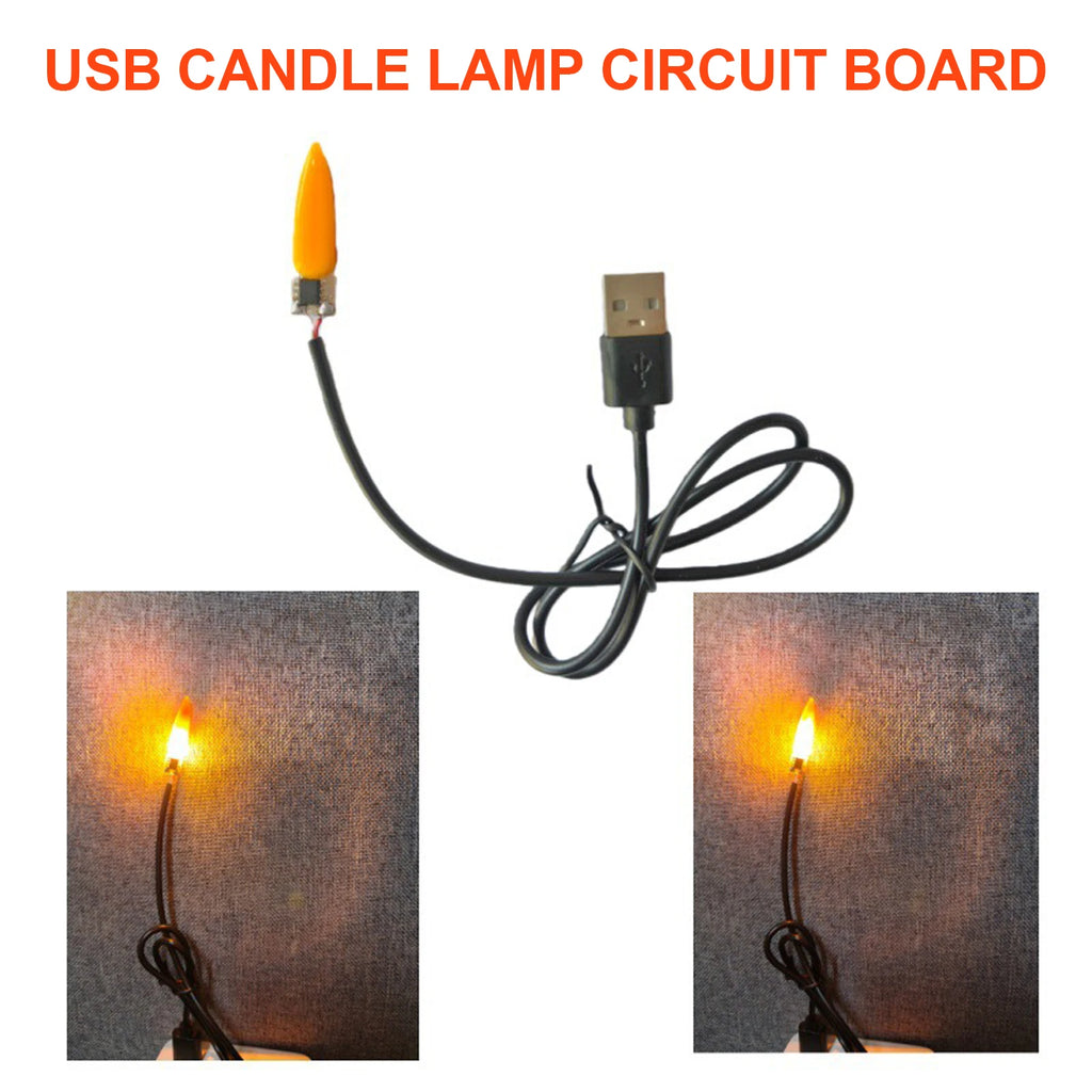 Flame Lamp Circuit Board Usb Interface LED Flicker Effect Wick