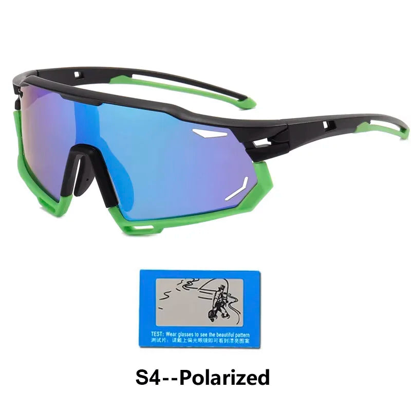 Polarized Sports Glasses Photochromic Men's and Women's Bike Eyewear Outdoor MTB Cycling UV400 Sunglasses Road Bicycle Goggles Zpaxo S4