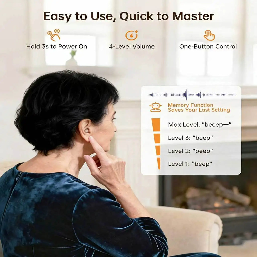 Hearing Earbuds Amplifiers Noise Reduction Rechargeable Digital Sound