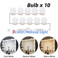 Dimmable LED Vanity Mirror Bulbs – 10-Pack USB 12V Hollywood Style