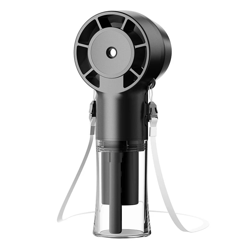 Water Mist Fan Portable Handheld Humidifier Sprayer Rechargeable 4