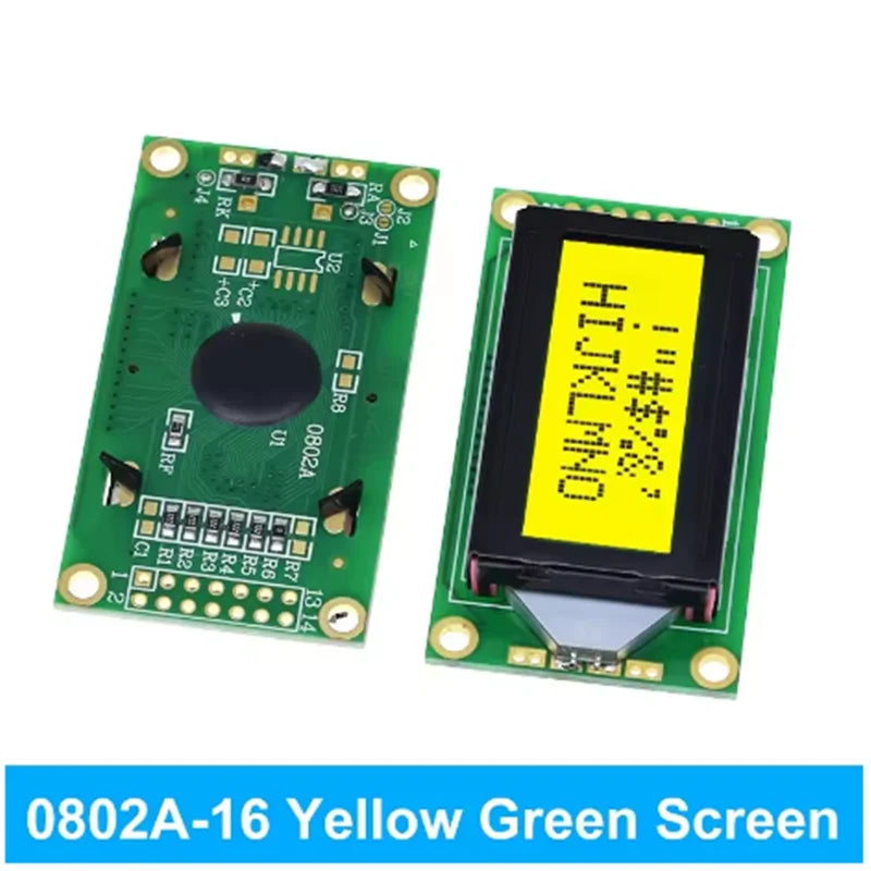 0802A LCD Character LCD Screen 8 * 2-Row LCD Display Module Blue Screen Zpaxo