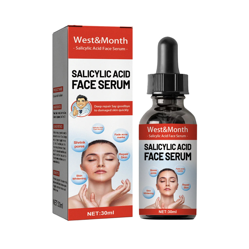 Salicylic Acid Facial Serum Firming Lifting Brighten Skin Tone Shrinks Pores Moisturizing Niacinamide Korean Skin Care Products Zpaxo 30ml boxed