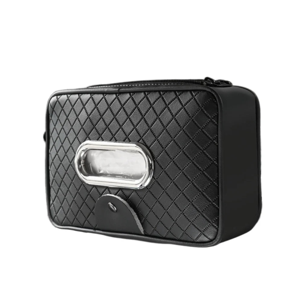Universal Leather Car Tissue Box Zipper Organizer Storage Napkin Zpaxo Style 1