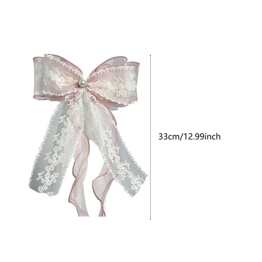 Curtain Holdback Fashion Easy Installation Window Drapery Holder Fastener Decorative Curtain Tieback Lace Bow Knot Ornament Zpaxo