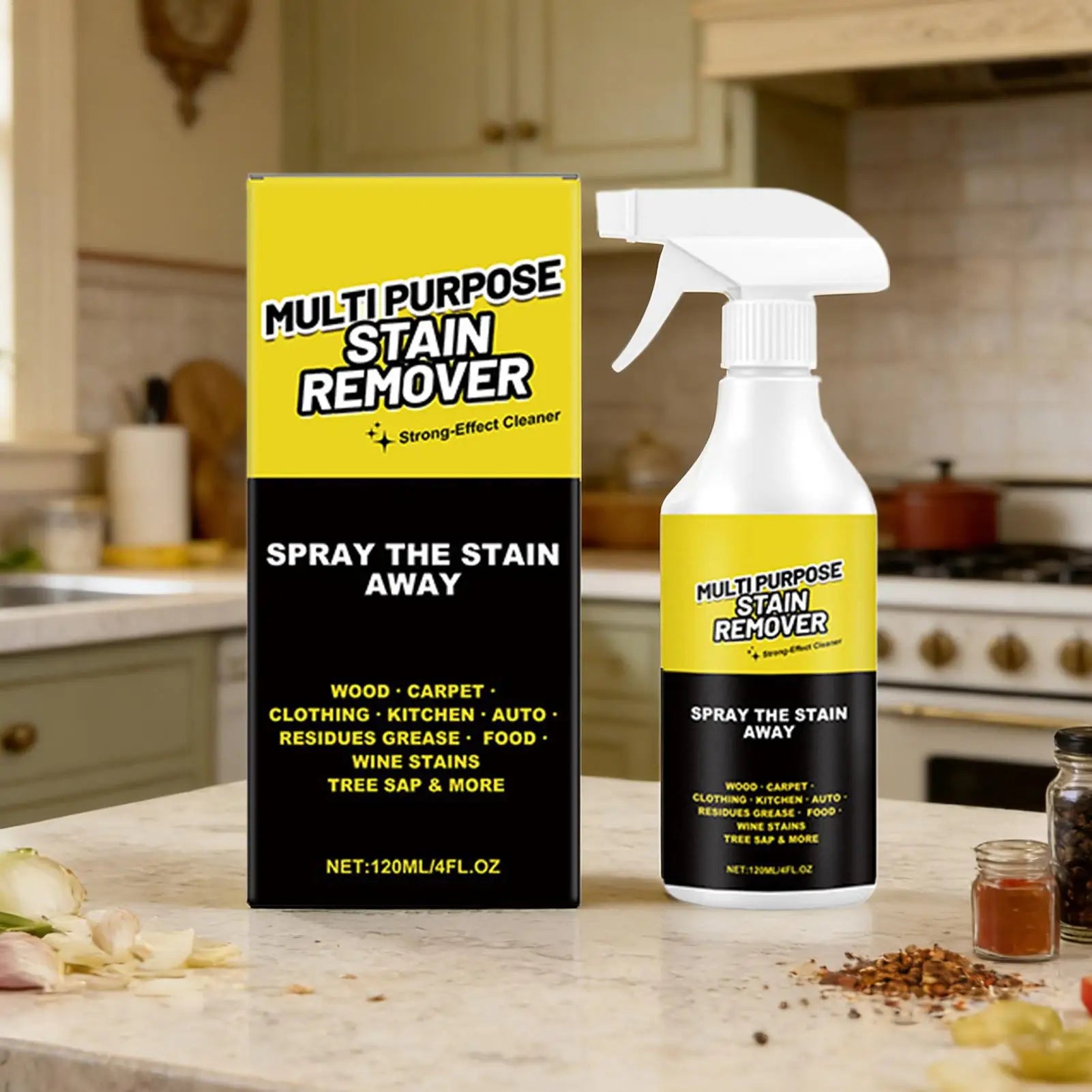 Powerful Degreaser Spray Concentrated Fast Acting Oil Stain Remover
