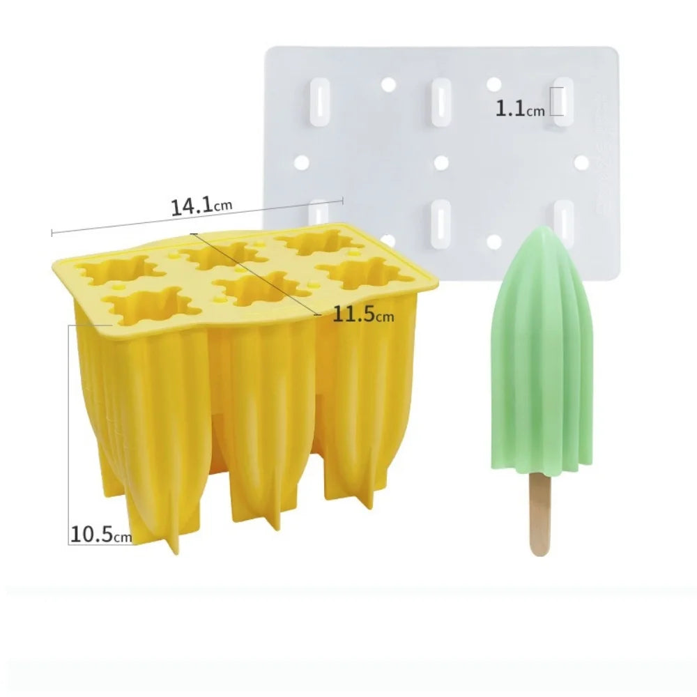 Silicone Ice Cream Mold Make Popsicle Homemade Dessert Freezer Juice Zpaxo XG-80-4