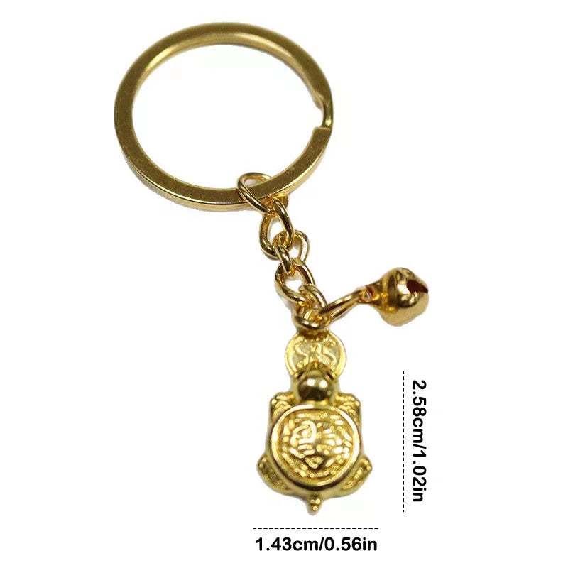 Fengshui Lucky Turtle Pendant Japan Sensoji Temple Golden Tortoise Zpaxo