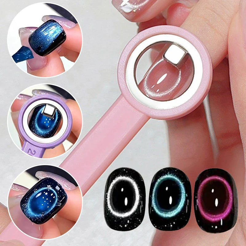 Upgrade Hollow Cat Eye Magnet Strong Power Ring 3-Second Fast Black Zpaxo