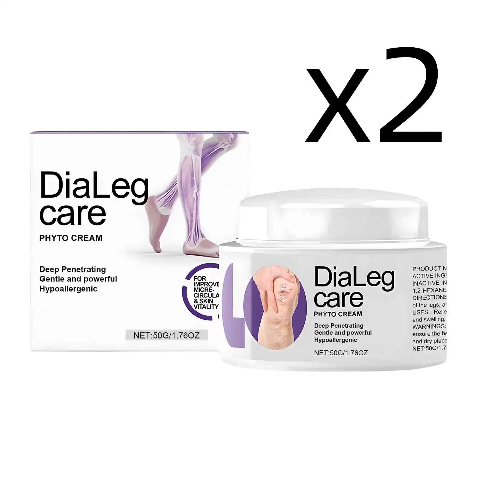 Varicose Vein Relief Cream – Reduce Leg Fatigue & Improve Circulation Varicose Vein Cream Zpaxo 2x50g 50g