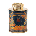 Household Green Black Tea Sealed Jar Portable Travel Small Tea Packaging Box NEW Mini Empty Tea Tin Can Paper Storage Can Zpaxo Blue