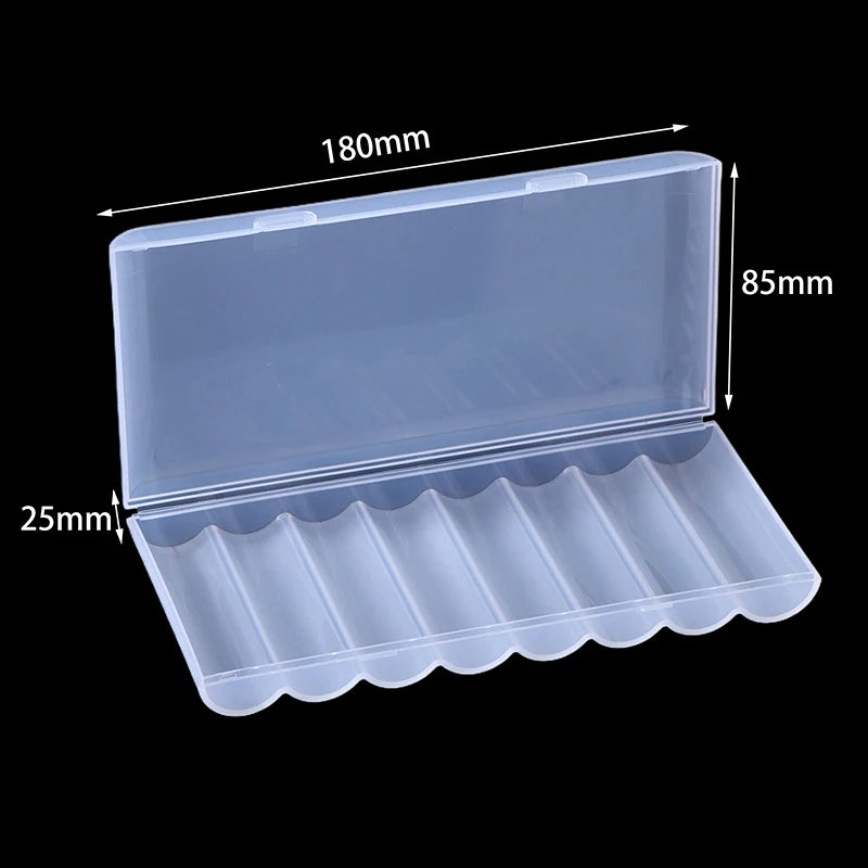 1/3PCS 1 Section/2 Section/4 Section/8 Section 21700 Battery Anti Fall Protection Box 21700 Battery PP Plastic Storage Box Zpaxo D13 1PCS