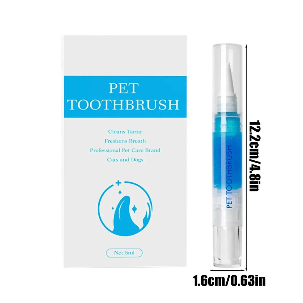 Cat Toothbrush Pen 5ml Puppy Toothpaste Cat Teeth Stain Remover for Kitten Puppy Hygiene Mouth Care Daily Grooming Zpaxo
