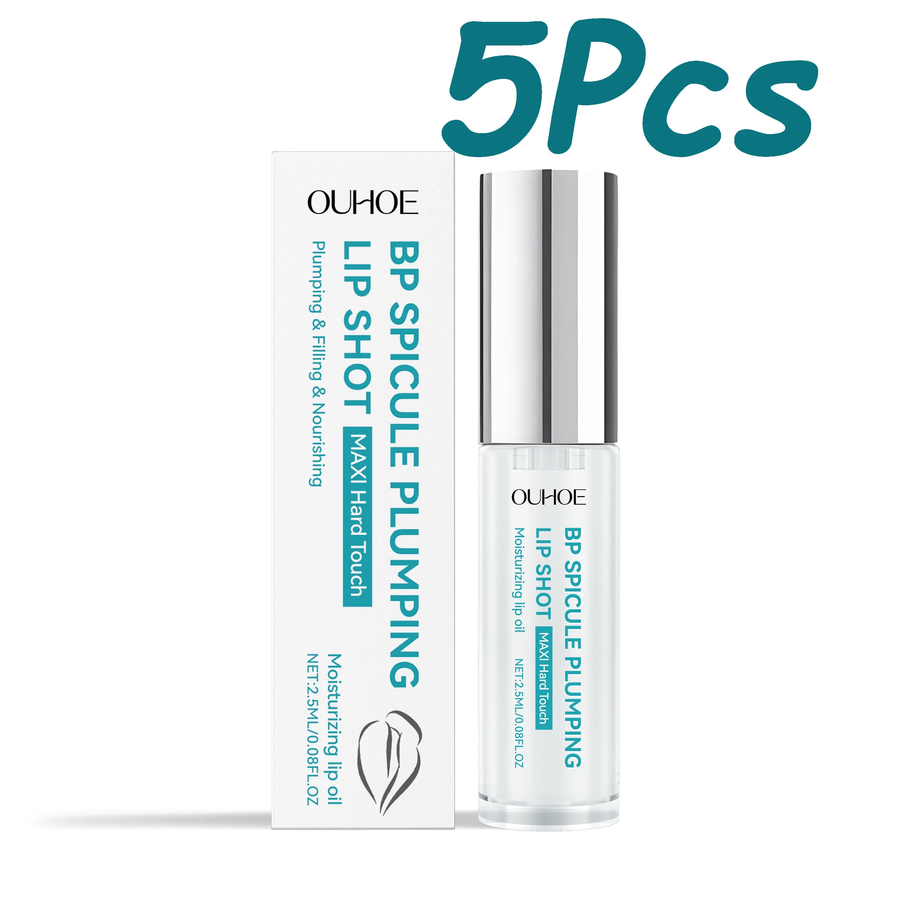 Ouhoe Moisturizing Lip Oil – Plumping & Hydrating Gloss Lip Care Oil Zpaxo 5 x 2.5ml Boxed